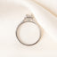 AOIFE 1.10ct Emerald Cut Halo Lab Grown Diamond Engagement Ring in 925 Silver