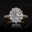 COCO Oval Halo Lab Grown Diamond Engagement Ring Set in 18ct Gold