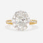COCO Oval Halo Lab Grown Diamond Engagement Ring Set in 18ct Gold