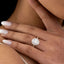 COCO Oval Halo Lab Grown Diamond Engagement Ring Set in 18ct Gold