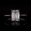 ELDORA 2.50ct Emerald Cut Solitaire Lab Grown Diamond Engagement Ring in Platinum