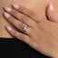 ELDORA 2.50ct Emerald Cut Solitaire Lab Grown Diamond Engagement Ring in Platinum