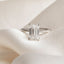 ELDORA 2.50ct Emerald Cut Solitaire Lab Grown Diamond Engagement Ring in Platinum