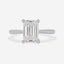 ELDORA 2.50ct Emerald Cut Solitaire Lab Grown Diamond Engagement Ring in Platinum