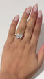 POLLY 3ct Toi Et Moi Lab Grown Diamond Engagement Ring in 18ct Gold