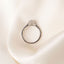 Pear Halo Lab Grown Diamond Engagement Ring 925 Silver