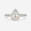 Pear Halo Lab Grown Diamond Engagement Ring 925 Silver