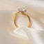 IVANNA Round Solitaire Lab Grown Diamond Engagement Ring in 925 Silver