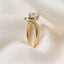IVANNA Round Solitaire Lab Grown Diamond Engagement Ring in 925 Silver