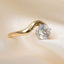 IVANNA Round Solitaire Lab Grown Diamond Engagement Ring in 925 Silver