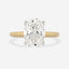 Zariyah 3ct Oval Solitaire Lab Grown Diamond Engagement Ring in 925 Silver