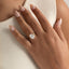 Zariyah 3ct Oval Solitaire Lab Grown Diamond Engagement Ring in 925 Silver