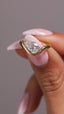 IMANI Pear Solitaire Lab Grown Diamond Engagement Ring in 925 Silver