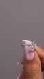 MILLIE Marquise Lab Diamond Solitaire Set in 925 Silver