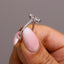 MILLIE Marquise Lab Diamond Solitaire Set in 925 Silver