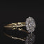 HEATHER 1ct 925 Silver Ring Oval Halo Lab Grown Diamond Engagement Ring