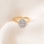 HEATHER 1ct 925 Silver Ring Oval Halo Lab Grown Diamond Engagement Ring