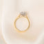 HEATHER 1ct 925 Silver Ring Oval Halo Lab Grown Diamond Engagement Ring
