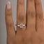 BROOKE 1.50ct Emerald 3-Stone Lab Grown Diamond Engagement Ring in 925 Silver