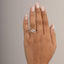 BROOKE 1.50ct Emerald 3-Stone Lab Grown Diamond Engagement Ring in 925 Silver