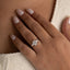 BROOKE 1.50ct Emerald 3-Stone Lab Grown Diamond Engagement Ring in 925 Silver