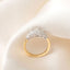ZURI 2.5ct Emerald Cut Lab Grown Diamond Engagement Ring in 18ct Gold