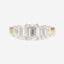 ZURI 2.5ct Emerald Cut Lab Grown Diamond Engagement Ring in 18ct Gold