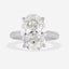 SICILY 5ct Oval Solitaire Lab Grown Diamond Engagement Ring in Platinum